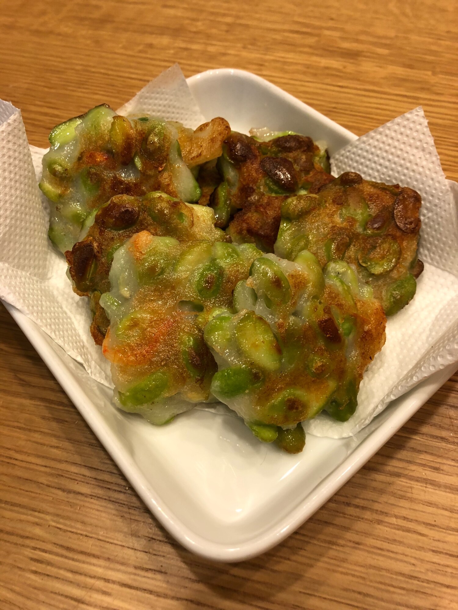 枝豆入りさつま揚げ レシピ 作り方 By かつおぶし 楽天レシピ