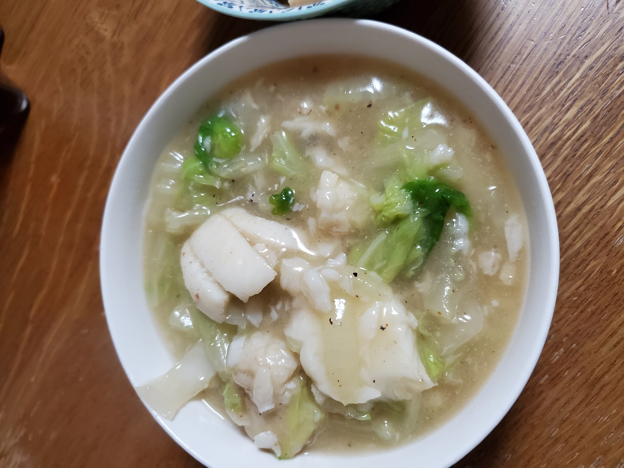 カレイと白菜のとろみ煮