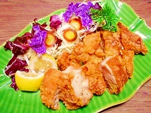 炭酸水で軟らか☆鶏の出汁塩から揚げ