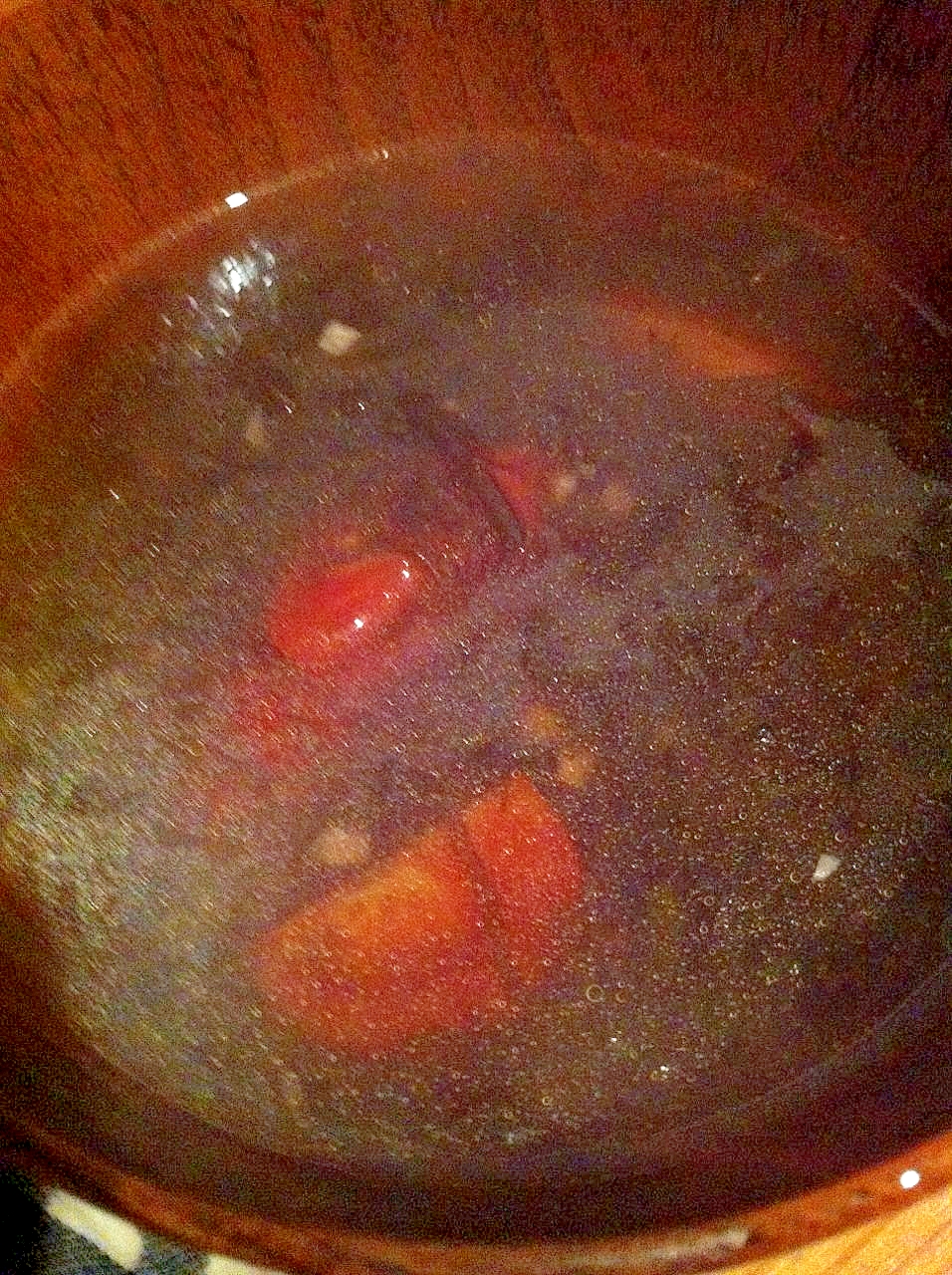 もずくとトマトの中華スープ