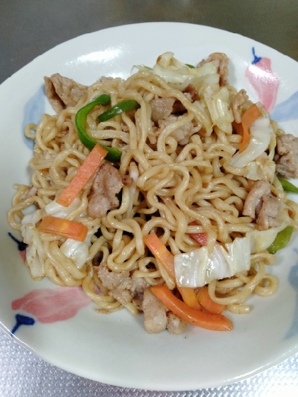 野菜たっぷり焼きそば炒め