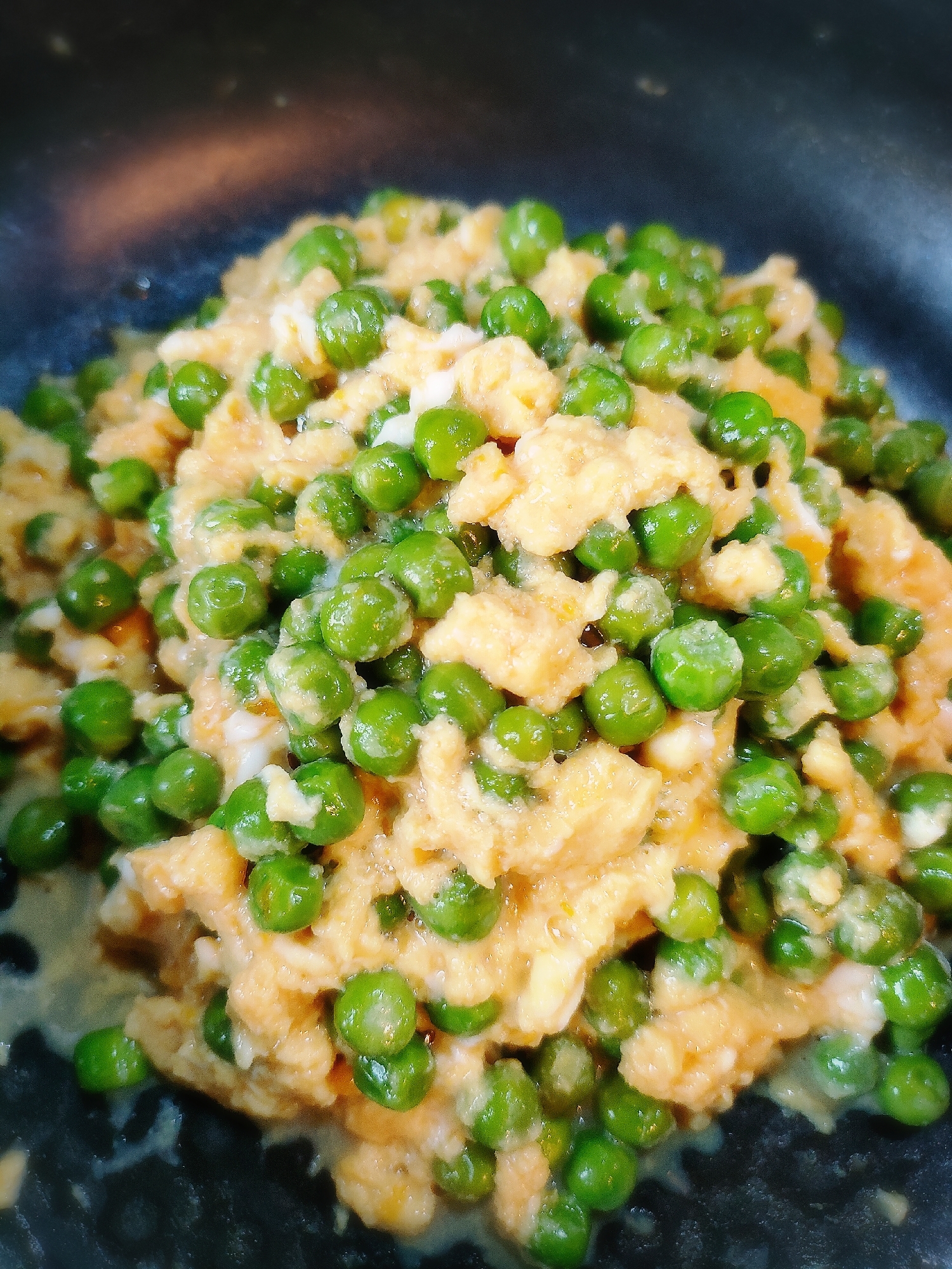 美味し〜い!グリーンピースの卵とじ