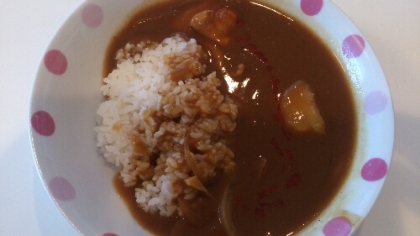 鶏モモ肉で☆チキンカレーライス