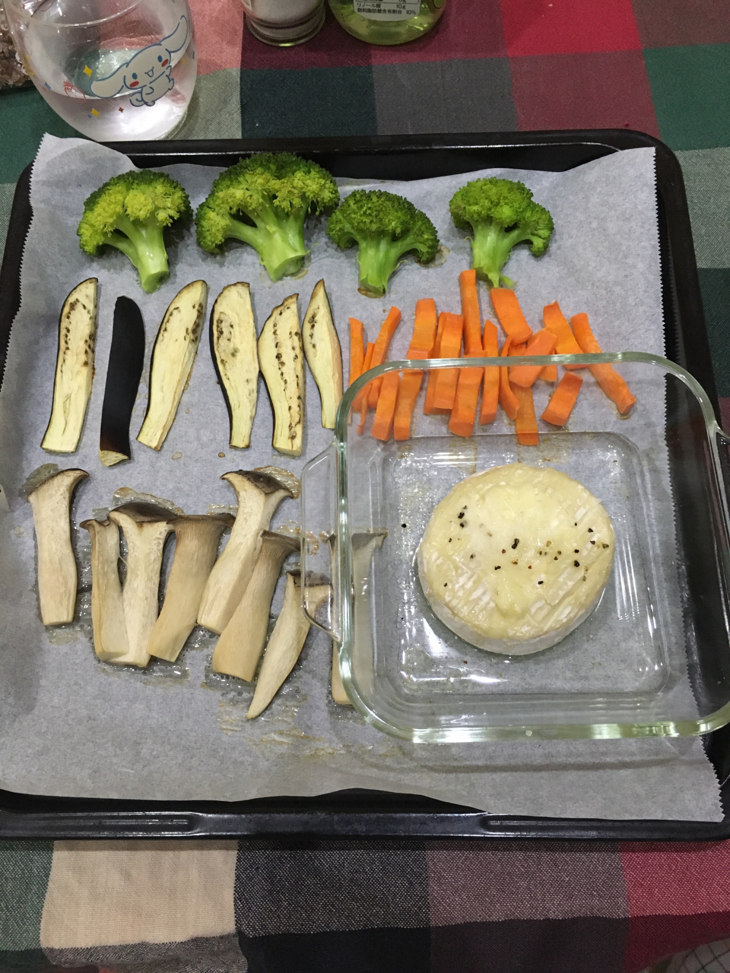 カマンベールチーズと野菜のオーブン焼き