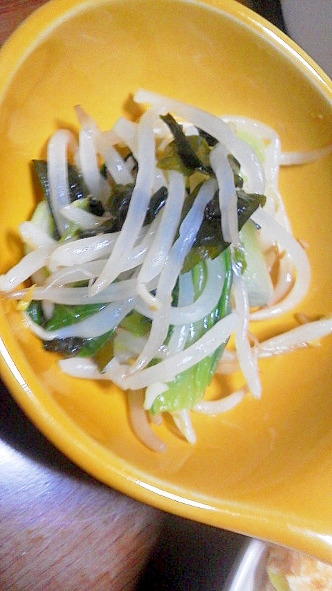 もやしと青梗菜のナムル