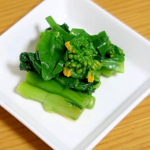 チンゲン菜花の辛し和え お弁当にやおつまみにも レシピ 作り方 By Si Ze2k 楽天レシピ