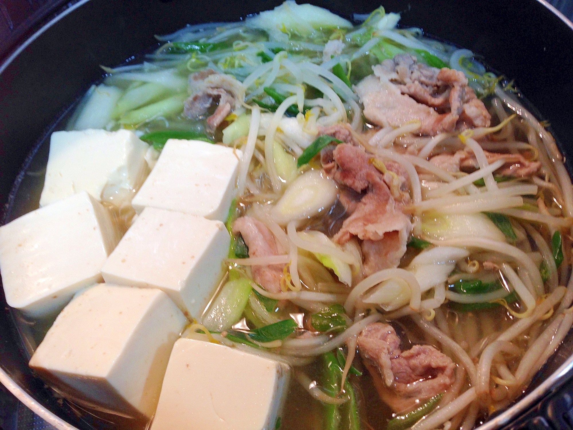 にんにく風味で☆塩肉豆腐