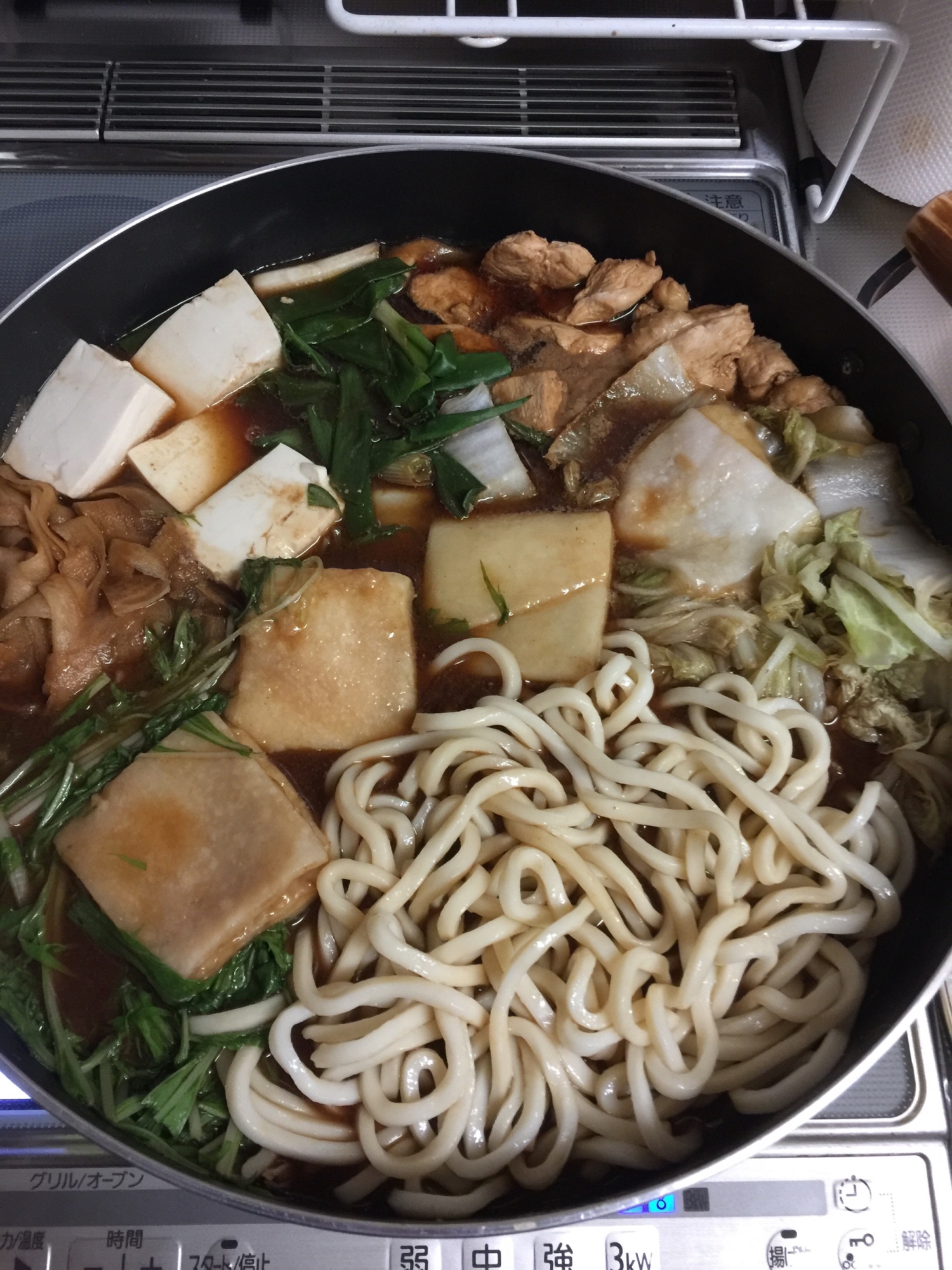 我が家の味噌煮込みうどん鍋