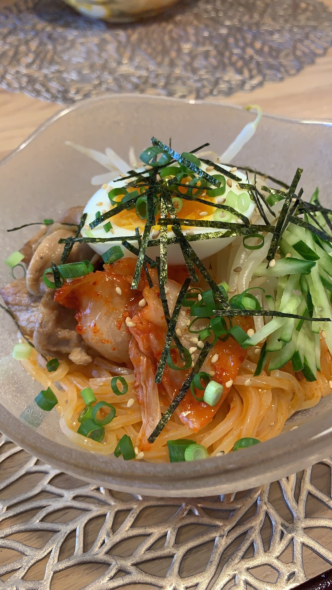 旨辛 汁なしビビン冷麺 そうめん等にも合います レシピ 作り方 By かとりいぬʕ ᴥ ʔ 楽天レシピ