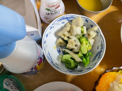 味噌とマヨのバランスが難しく味噌味になってしまいました。