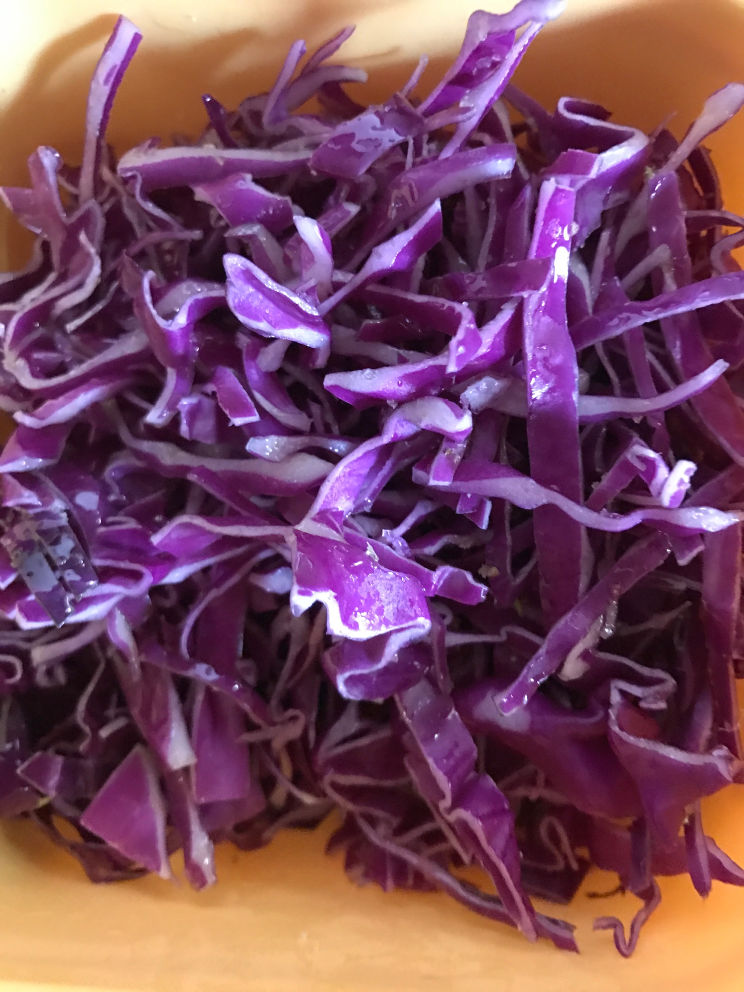紫キャベツの生姜和え