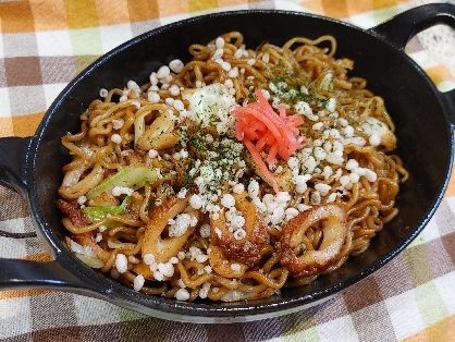 有るもので作る♪ちくわとにんじんと葱の焼きそば