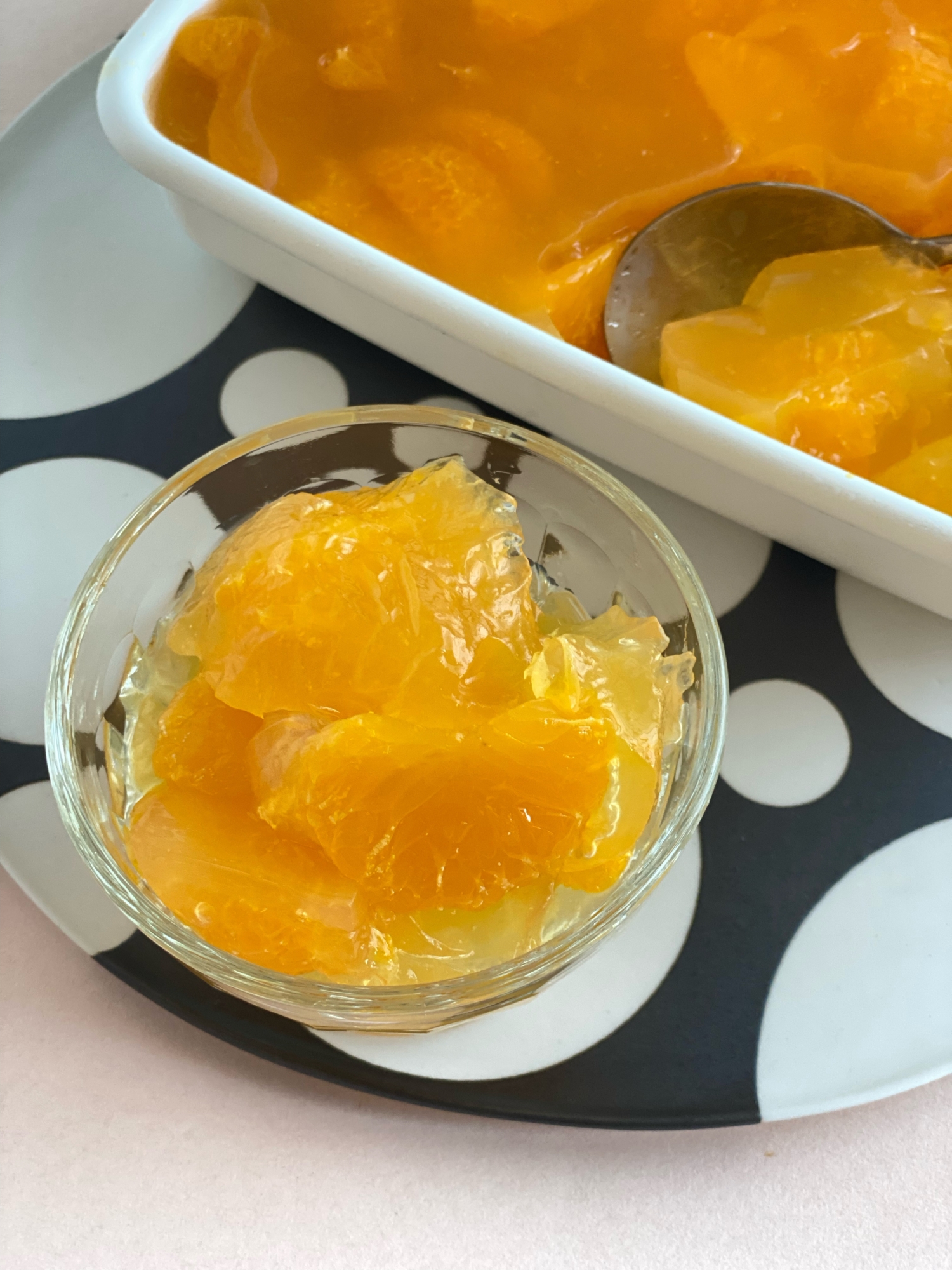 みかん缶の寒天ゼリー（ドンキのみかん缶使用）