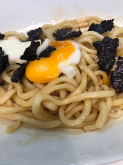 温玉をのせて食べました！
次はネギを入れて作りたいです！