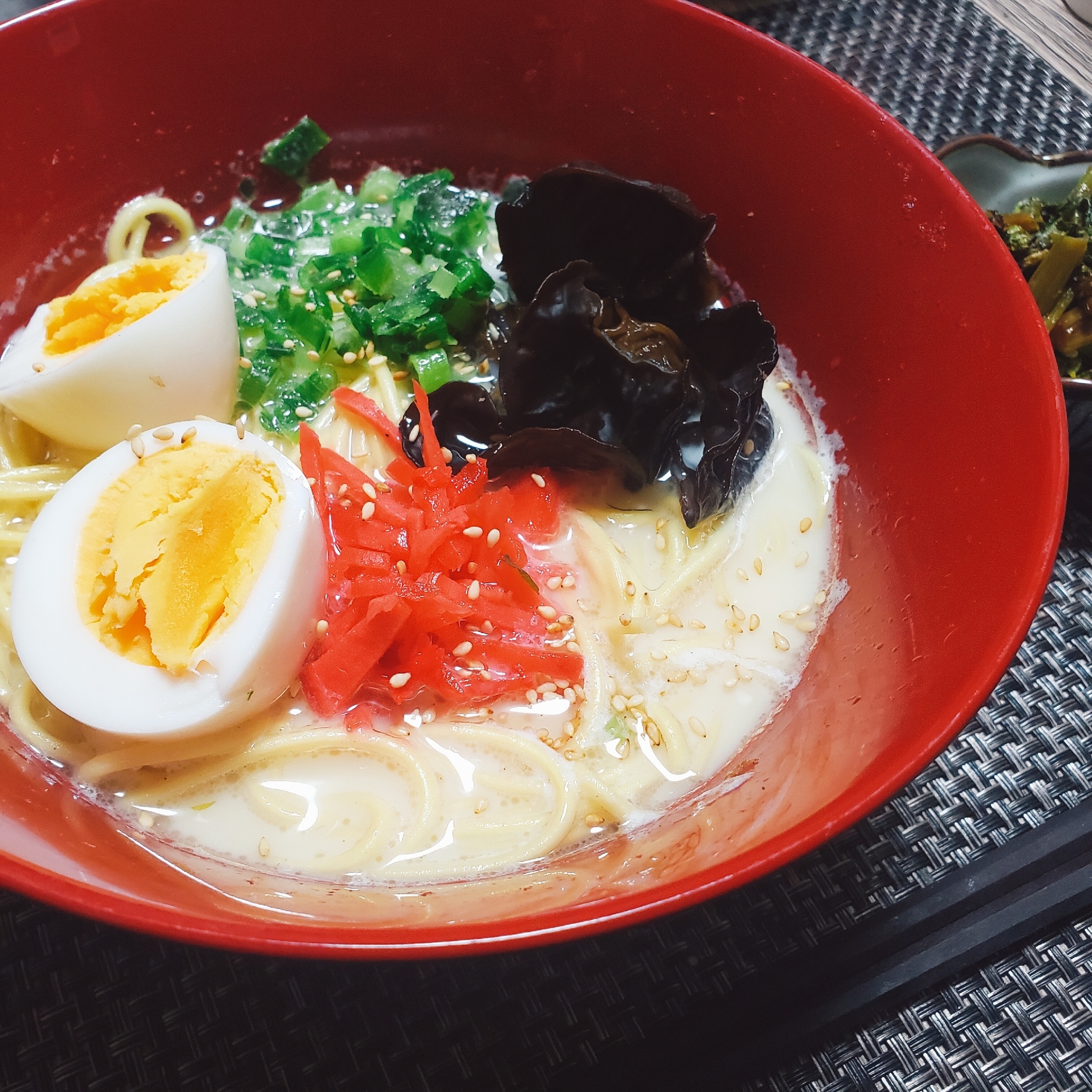 レンジで3分♡なんちゃってとんこつラーメン