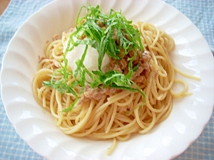 あっさり☆ツナと納豆パスタ