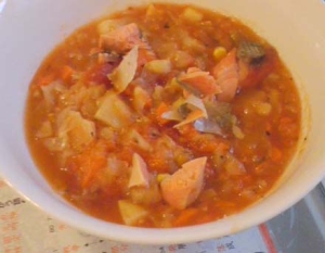トマト缶deスープご飯