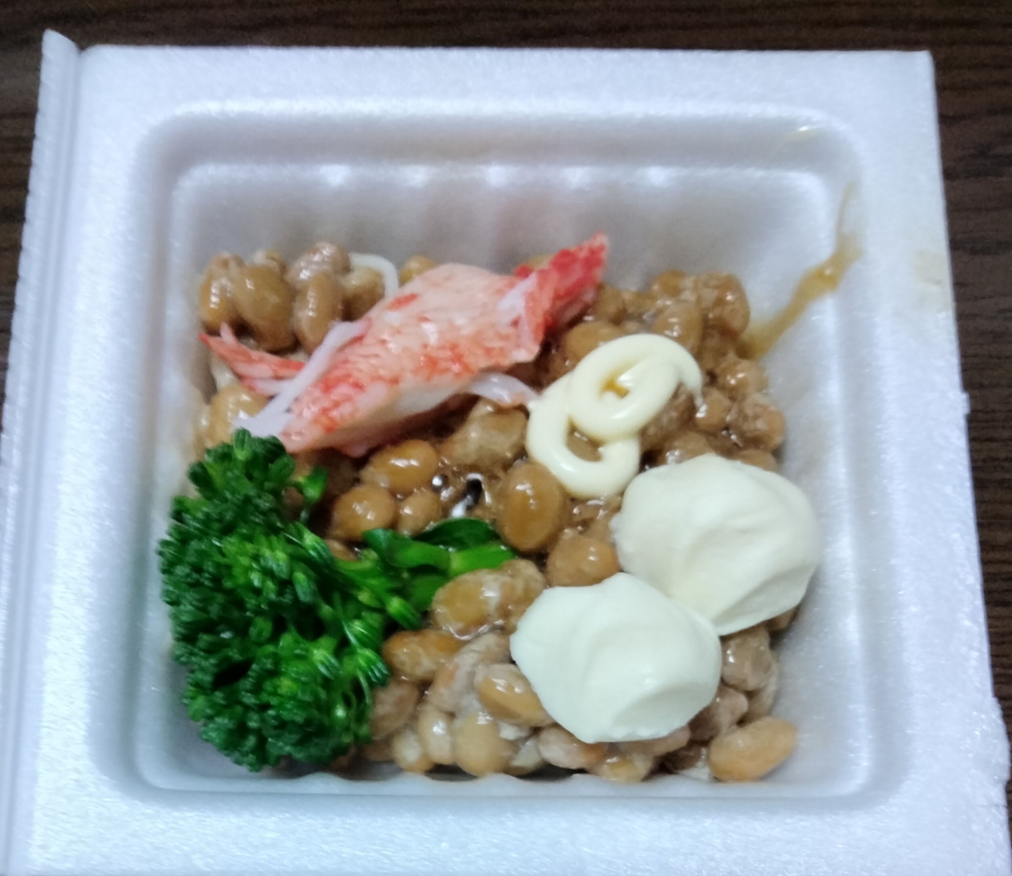 納豆アレンジ ブロコ&カニカマ&チーズ