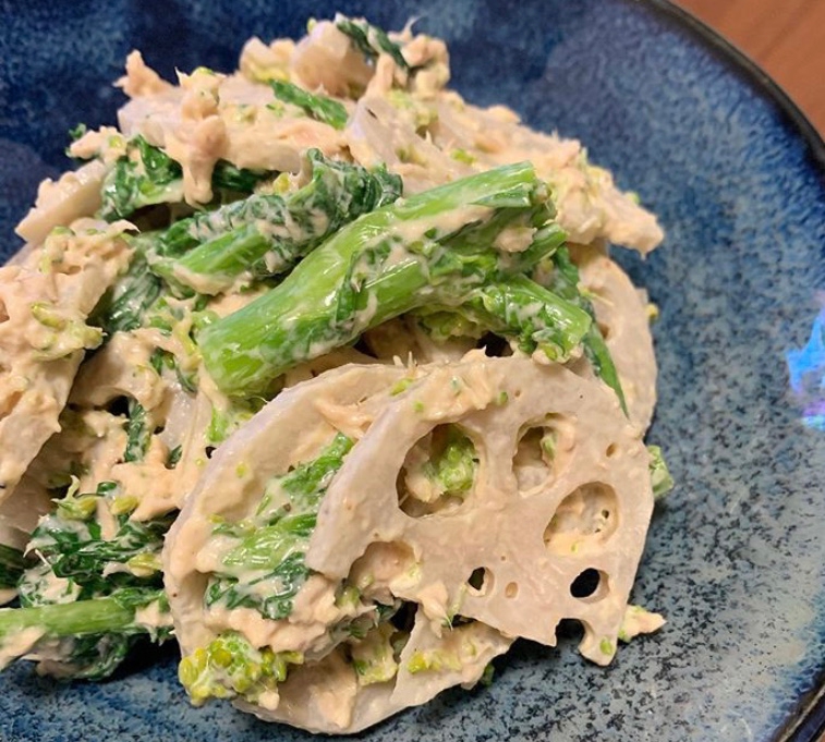 お子様でも食べられる 蓮根と菜の花のツナマヨ和え レシピ 作り方 By おれんじちゃん 楽天レシピ お子様でも食べられる 蓮根と菜の花のツナマヨ和え レシピ 作り方 By おれんじちゃん 楽天レシピ