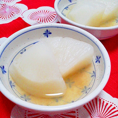 まったり京風～丸大根（聖護院大根）の煮物