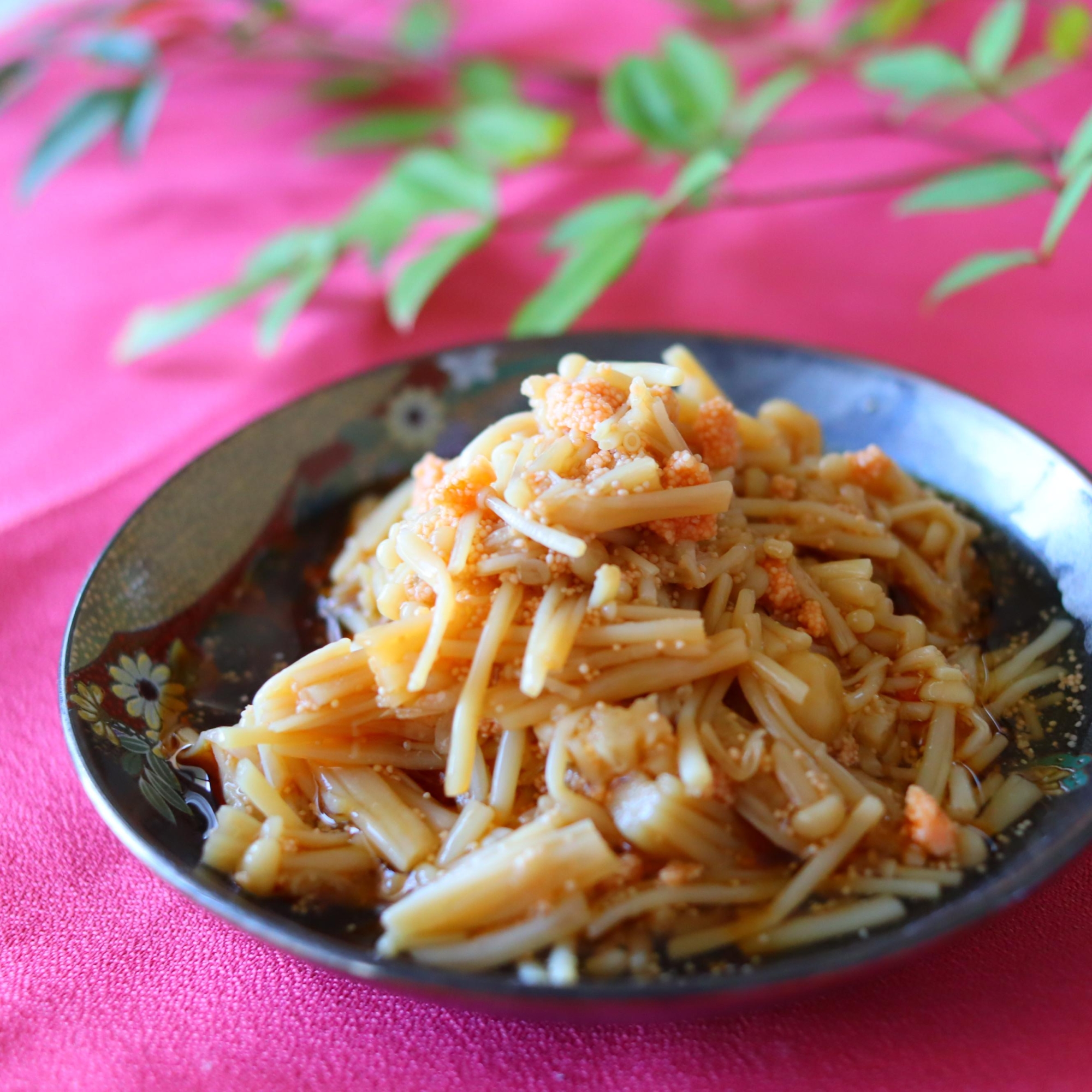 簡単♡ご飯に合う！明太子入りなめたけ