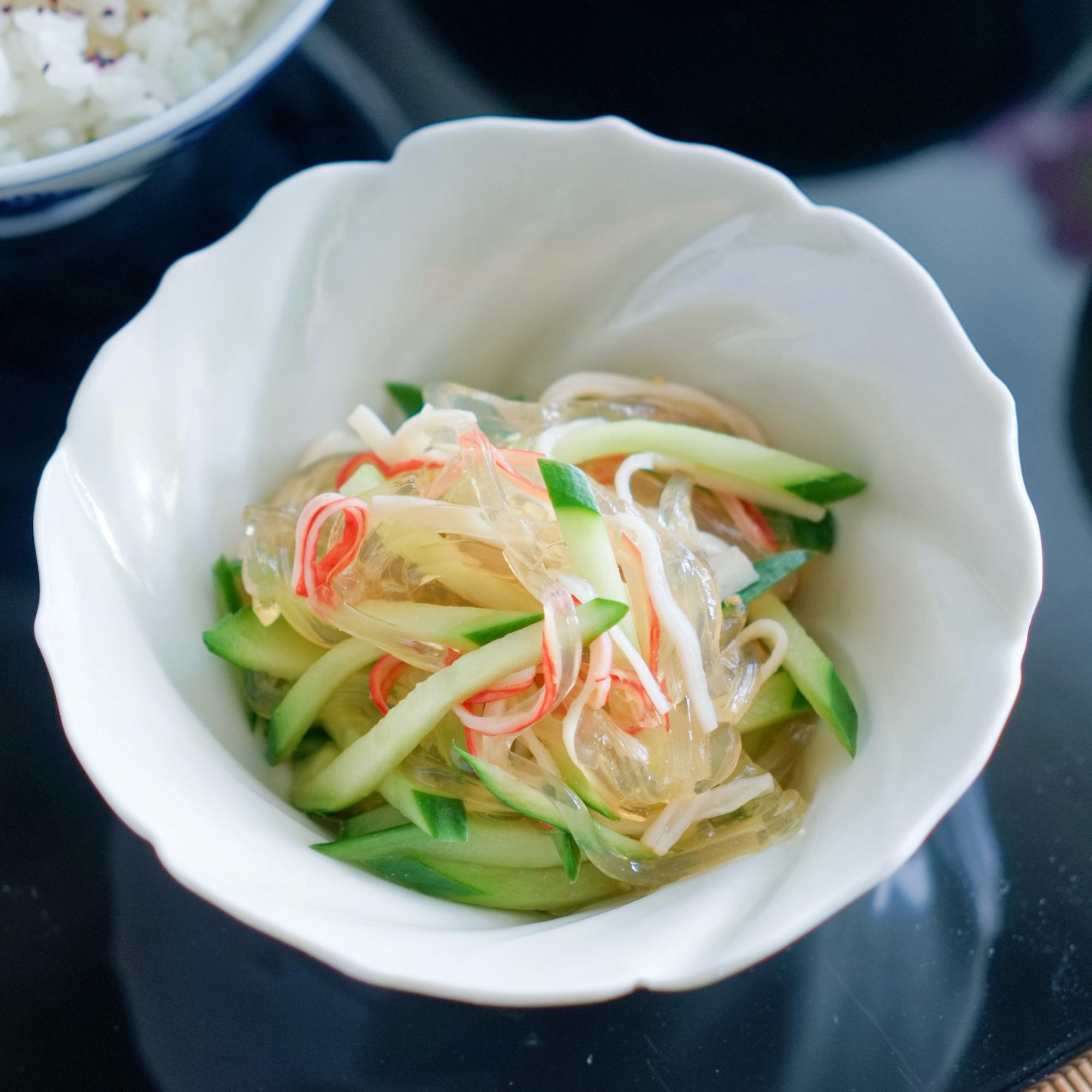 ところてんときゅうりの酢のもの【和食・副菜】