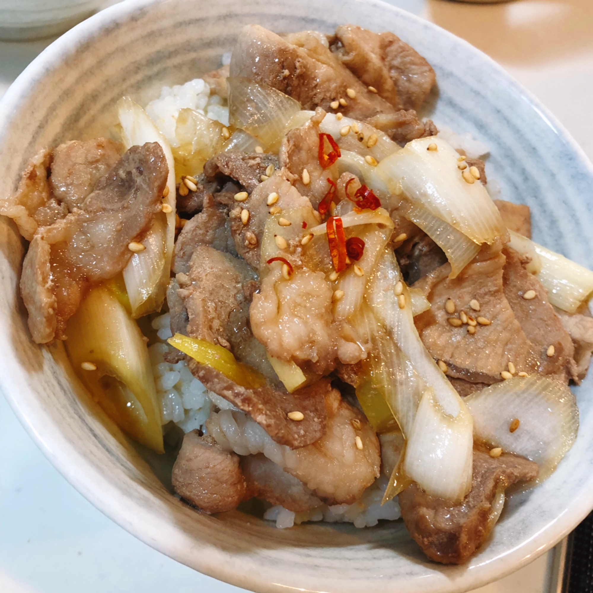 即席豚丼！