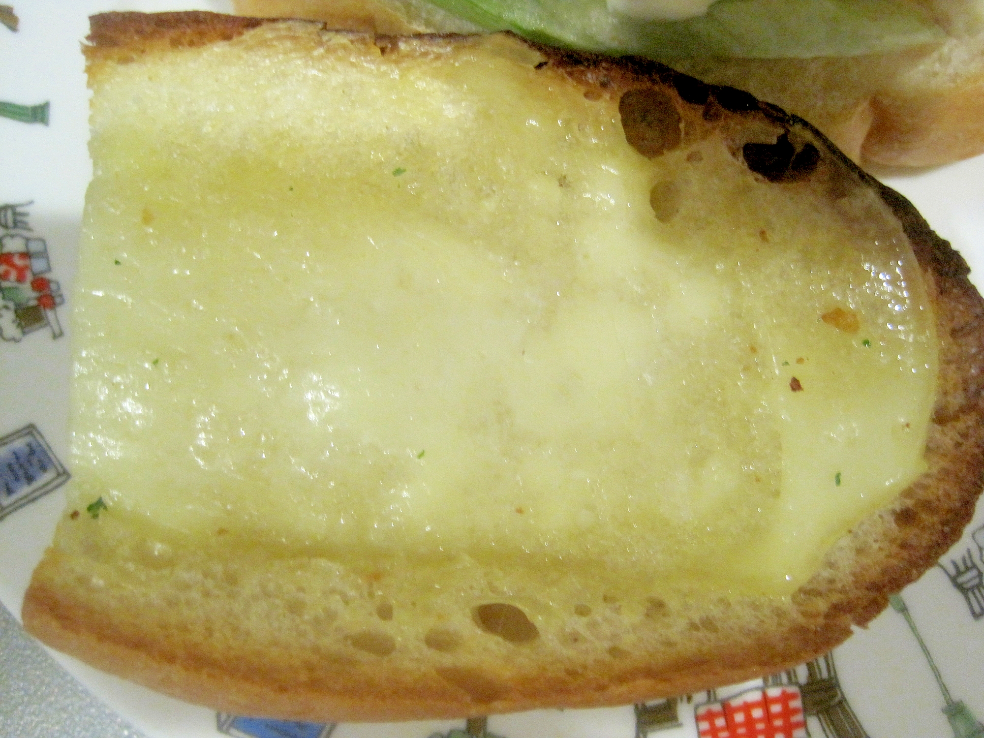 クリームチーズのトースト