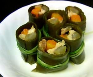 出がらし昆布の昆布巻き