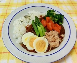 あとのせ野菜で♪時短カレーライス