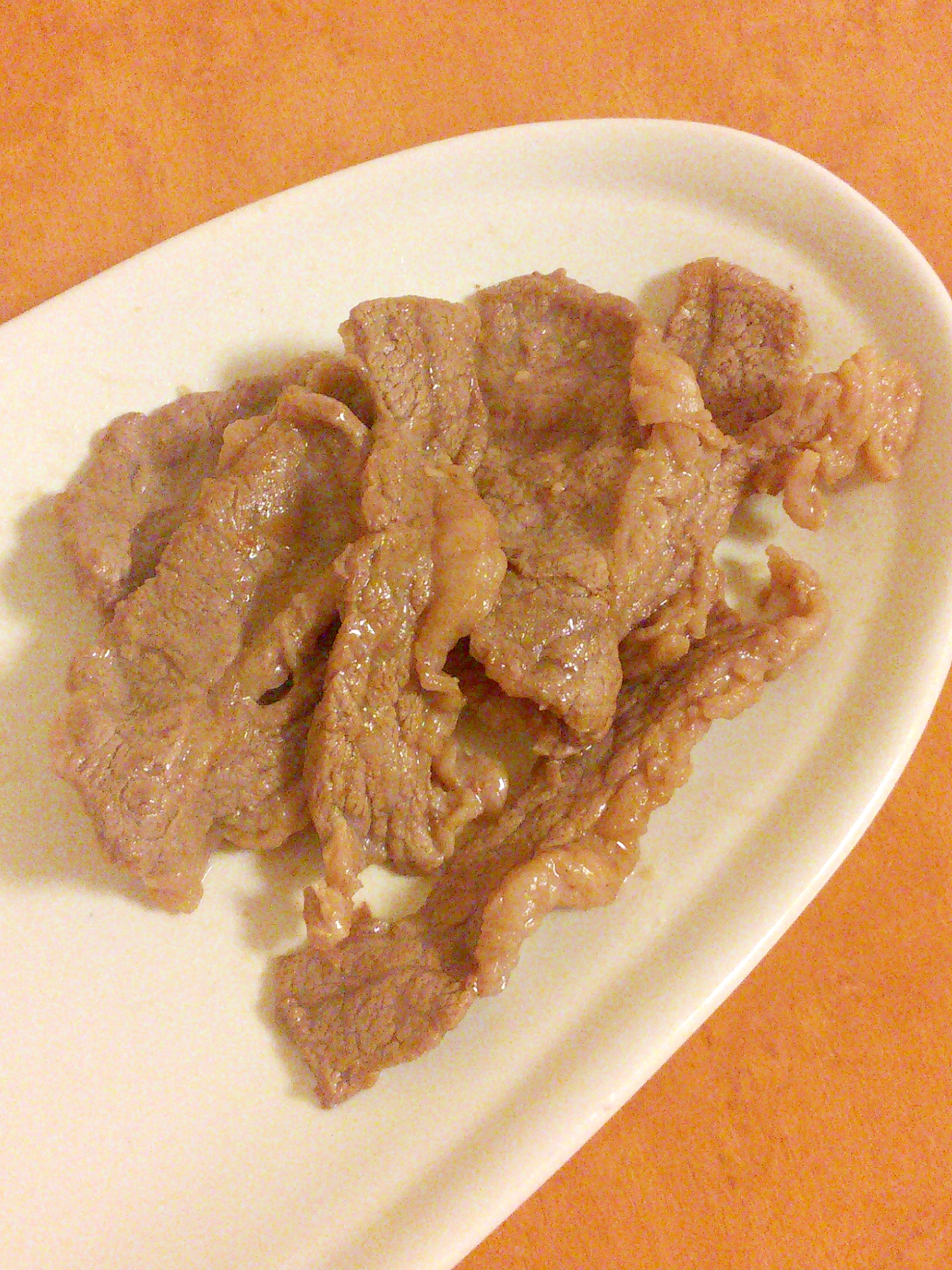 簡単★おつまみ★牛肉のガーリックバター焼き
