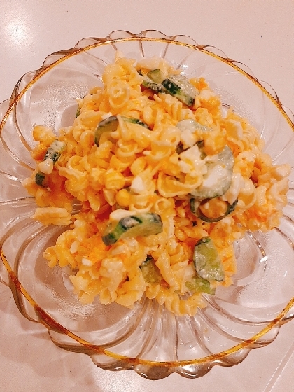 きゅうりと卵のマカロニサラダ