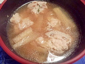 肉団子の味噌煮込みスープ