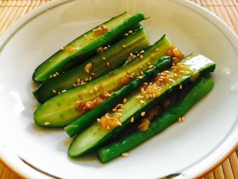 キュウリとアスパラのもろみ味噌のせ レシピ 作り方 By たかまさ 楽天レシピ キュウリとアスパラのもろみ味噌のせ レシピ 作り方 By たかまさ 楽天レシピ