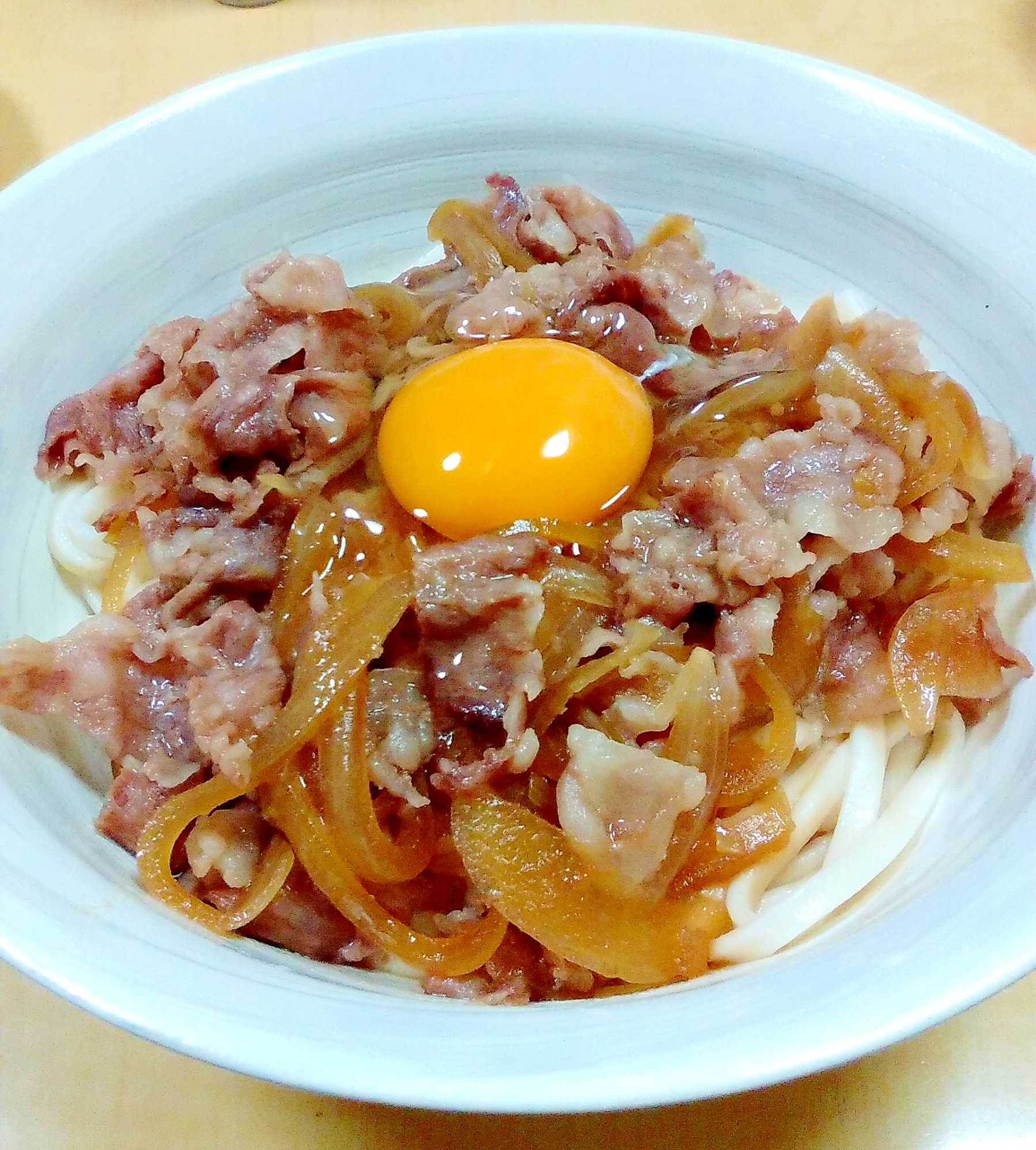 ぶっかけすき焼き肉うどん