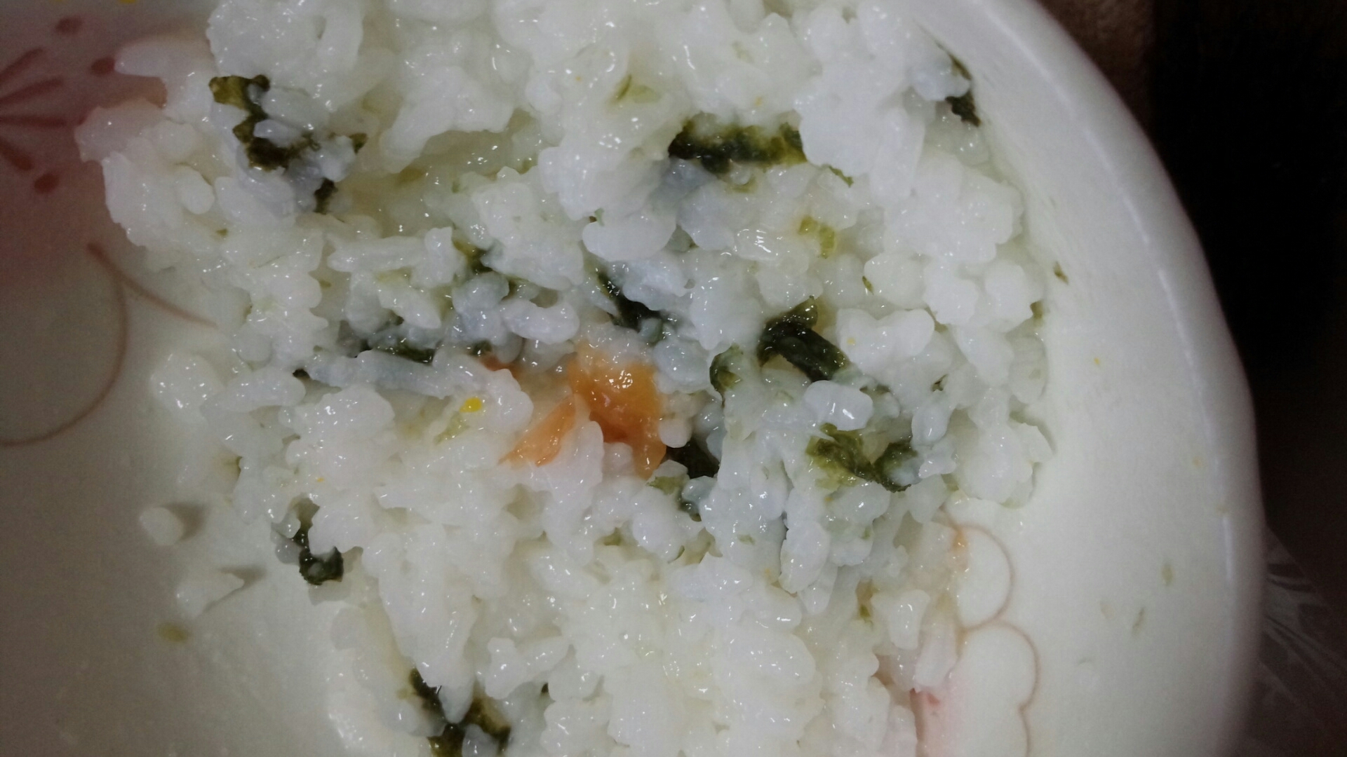 【離乳食後期】梅海苔ご飯