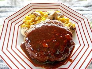 マッシュルーム入りハンバーグ レシピ 作り方 By カゲジジ 楽天レシピ