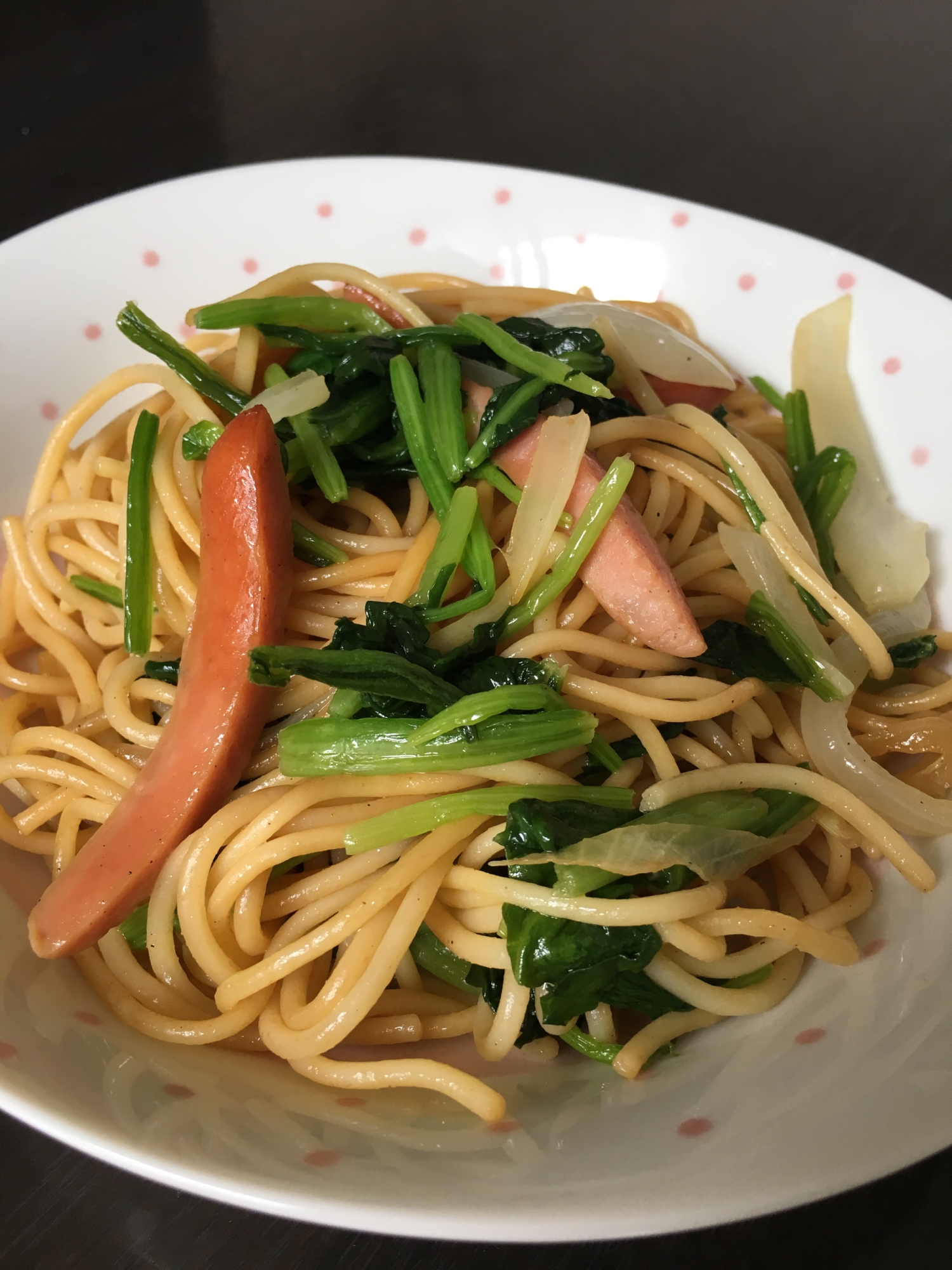 ほうれん草が美味しい★バター醤油パスタ