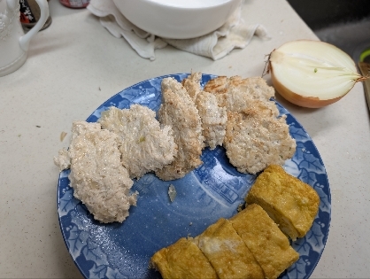 節約レシピ♪鷄むね肉のヘルシーハンバーグ✿