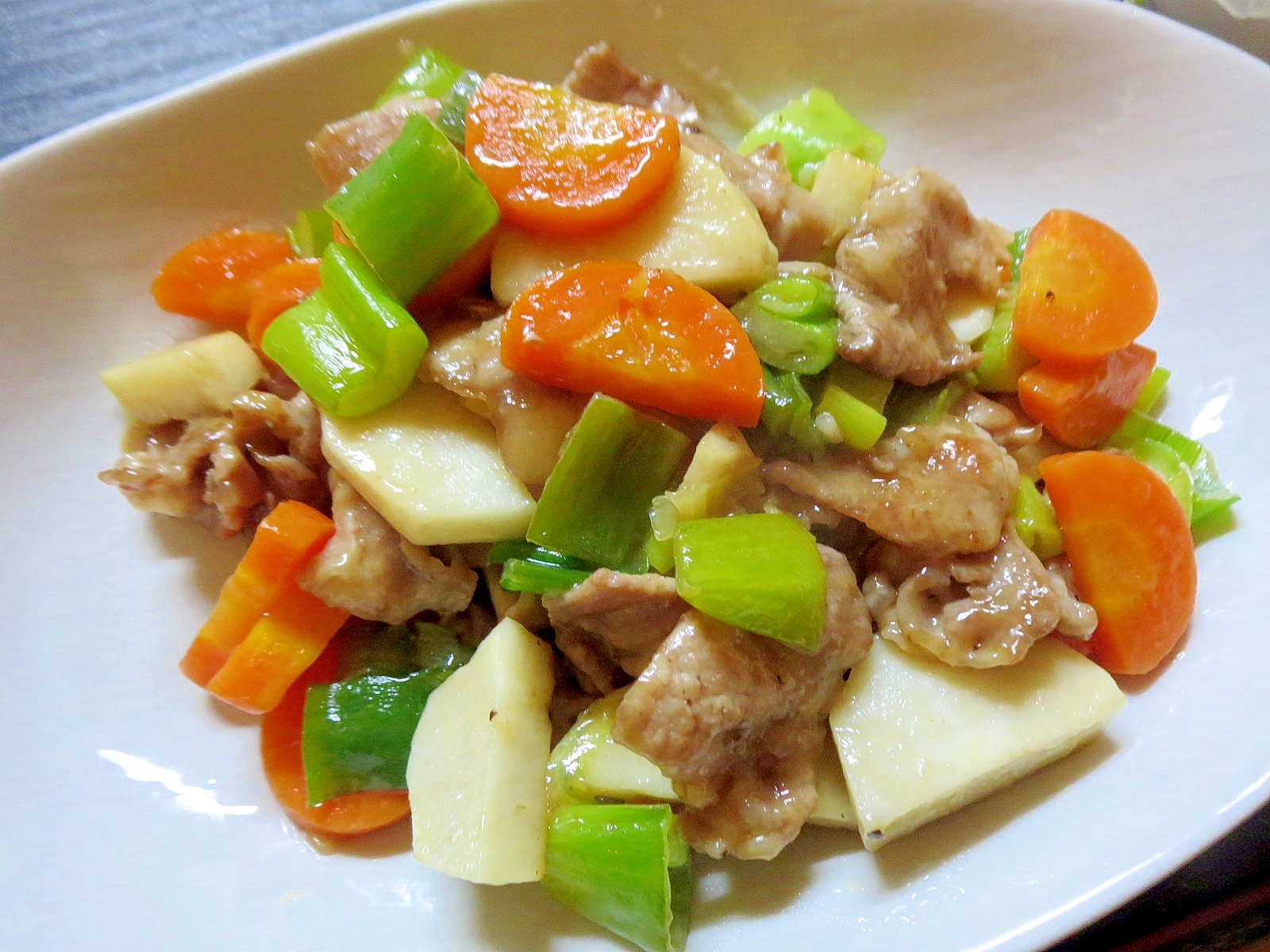 酢豚風野菜と豚の簡単和え