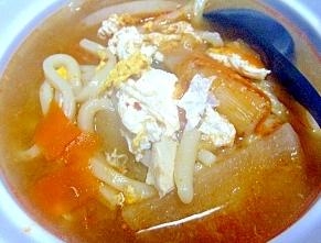 一人ランチに☆キムチチゲうどん