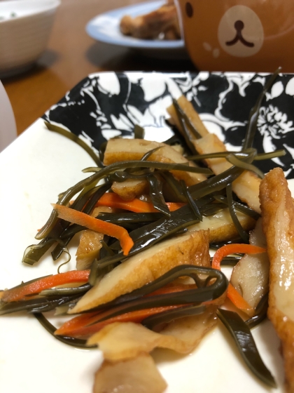 だしをとった後の昆布の佃煮　大根入り