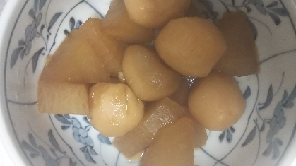 圧力鍋で里芋と大根の煮物♪