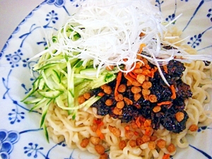 豆腐そぼろの韓国ジャジャ麺