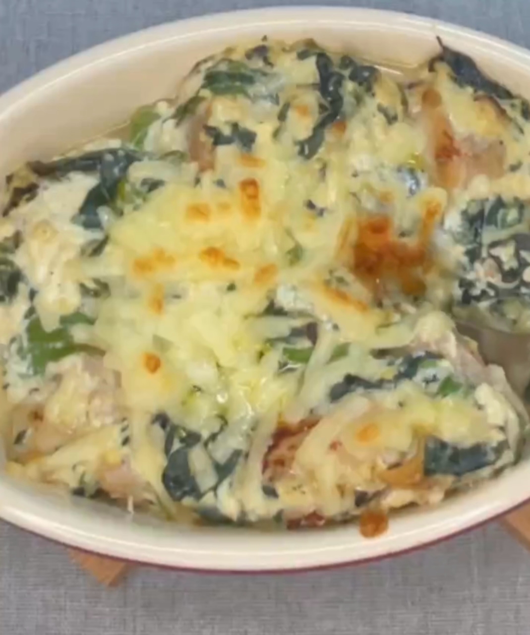 塩麹豆腐ホワイトソースの痩せグラタン