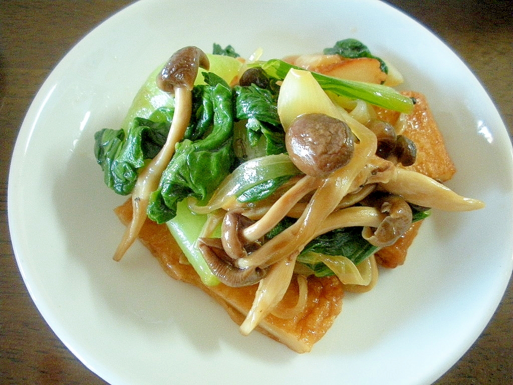 ☆さつま揚げとチンゲン菜のソテーカレー風味☆