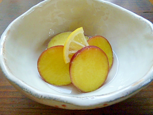 爽やかな甘味と酸味☆さつま芋のレモン煮