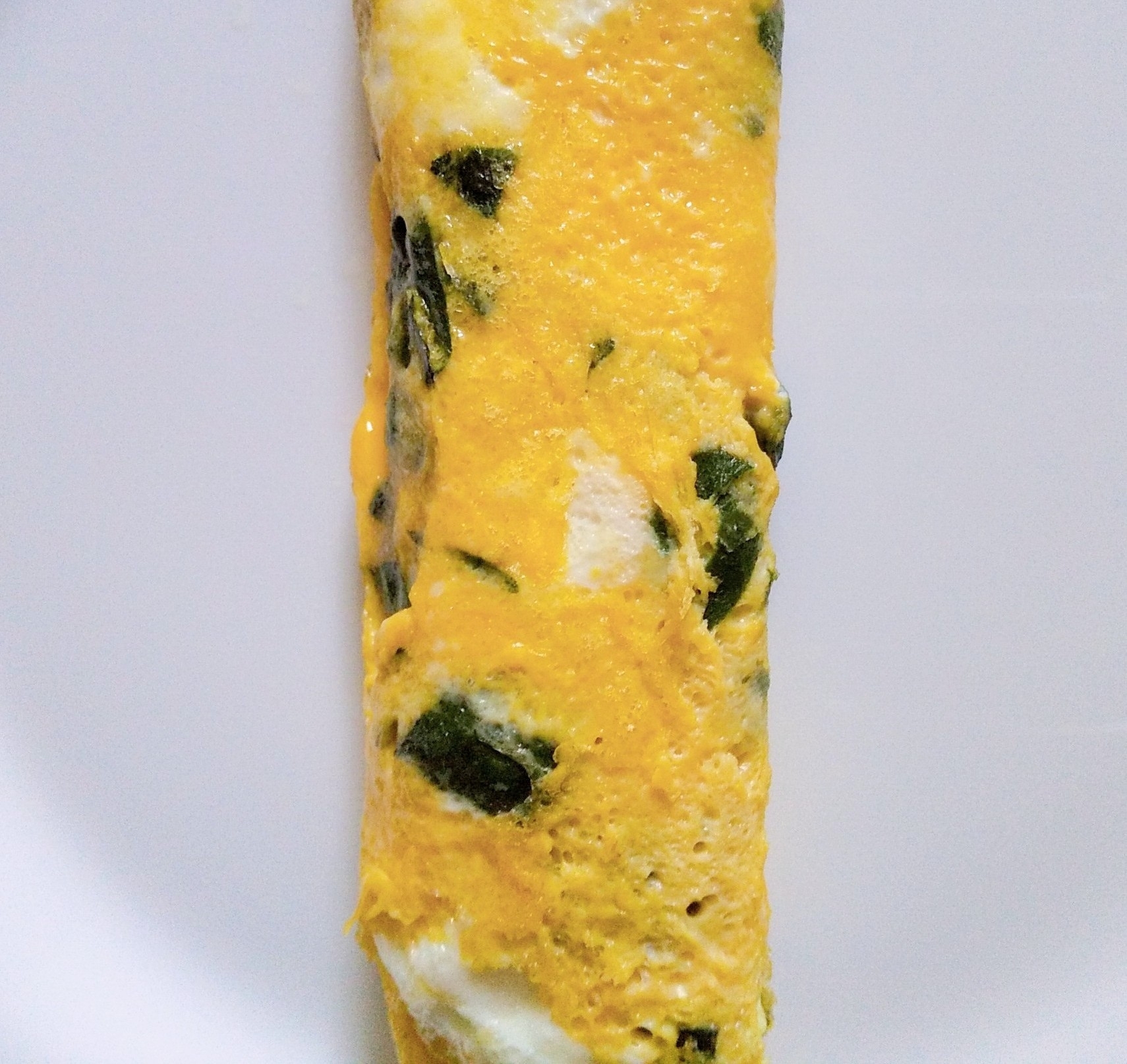 小松菜とチーズの卵焼き