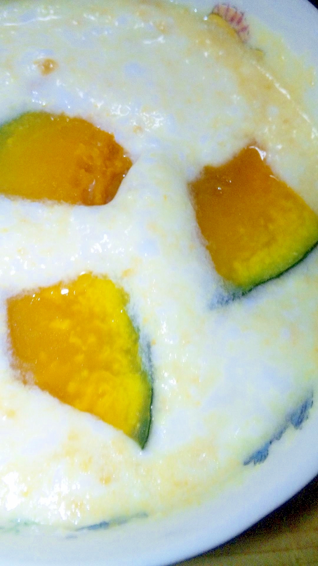 簡単美味！かぼちゃきなこヨーグルト
