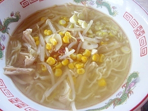 もやしたっぷり～塩ラーメン